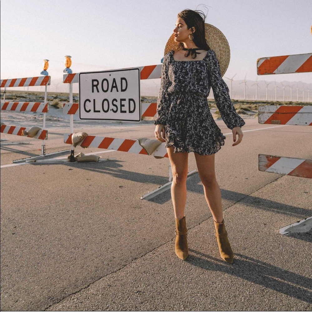 Paige Marjoram silk mini dress